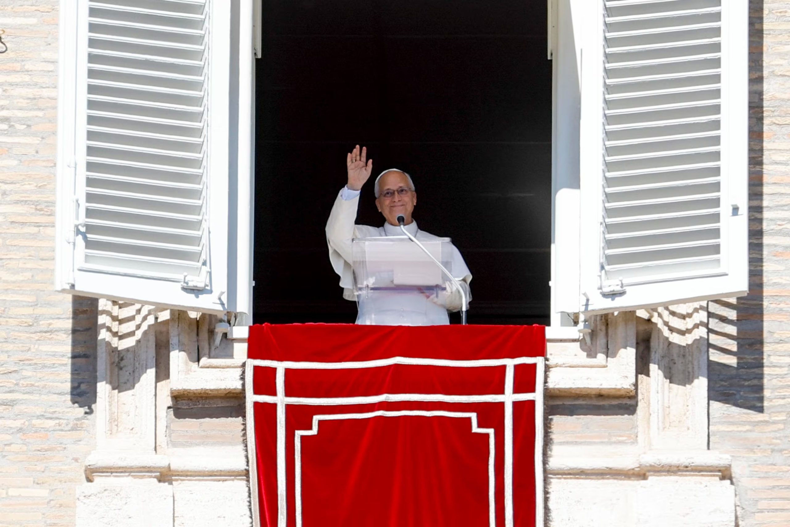 El papa León XIV el 11 de octubre, cuando anunció que tiene un nódulo en el pulmón. EFE/FABIO FRUSTACI
