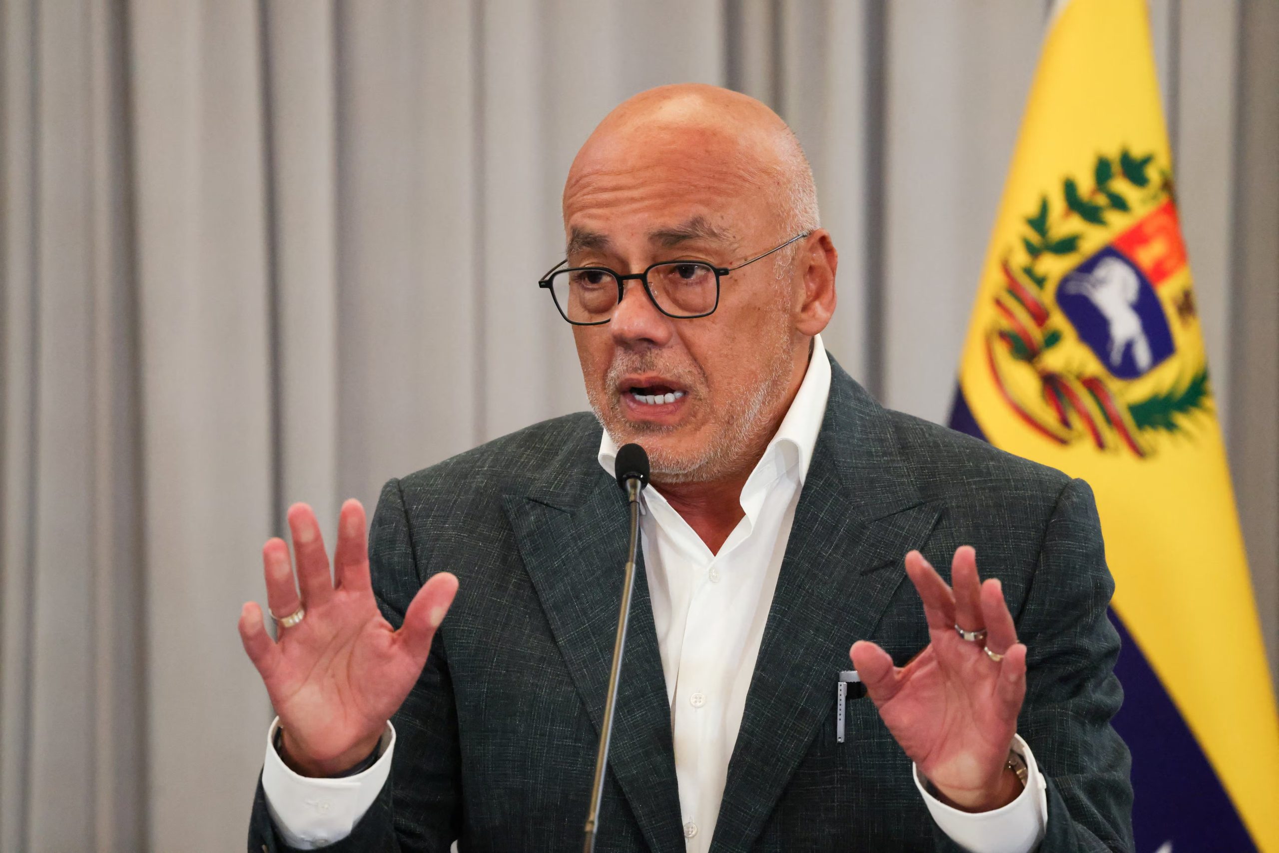 El presidente de la Asamblea Nacional de Venezuela, Jorge Rodríguez (REUTERS/Leonardo Fernandez Viloria/Archivo)
