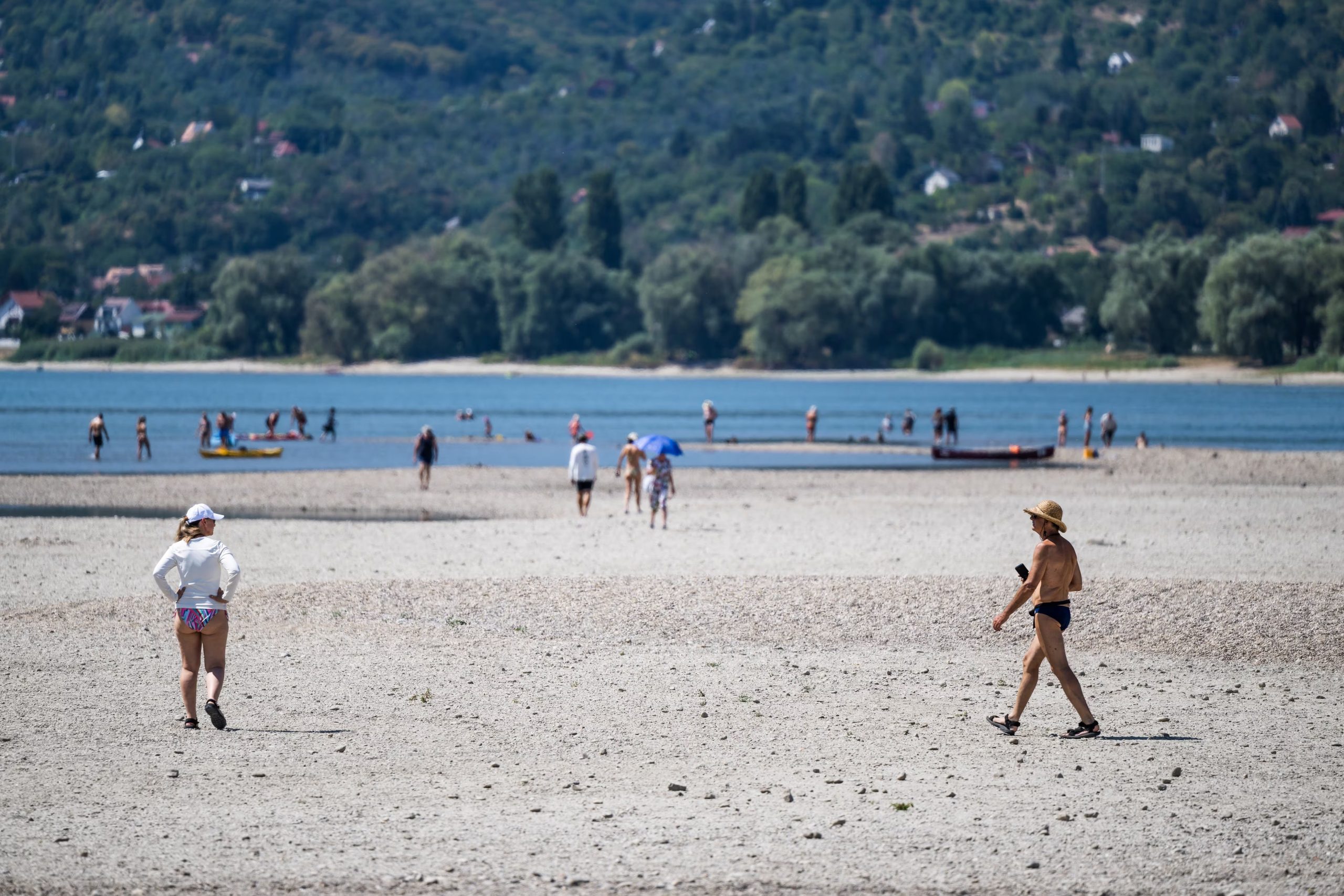 La bajante de ríos como el Danubio, el Rin y el Vístula reflejó la extensión de la sequía en el continente europeo (REUTERS/Marton Monus)