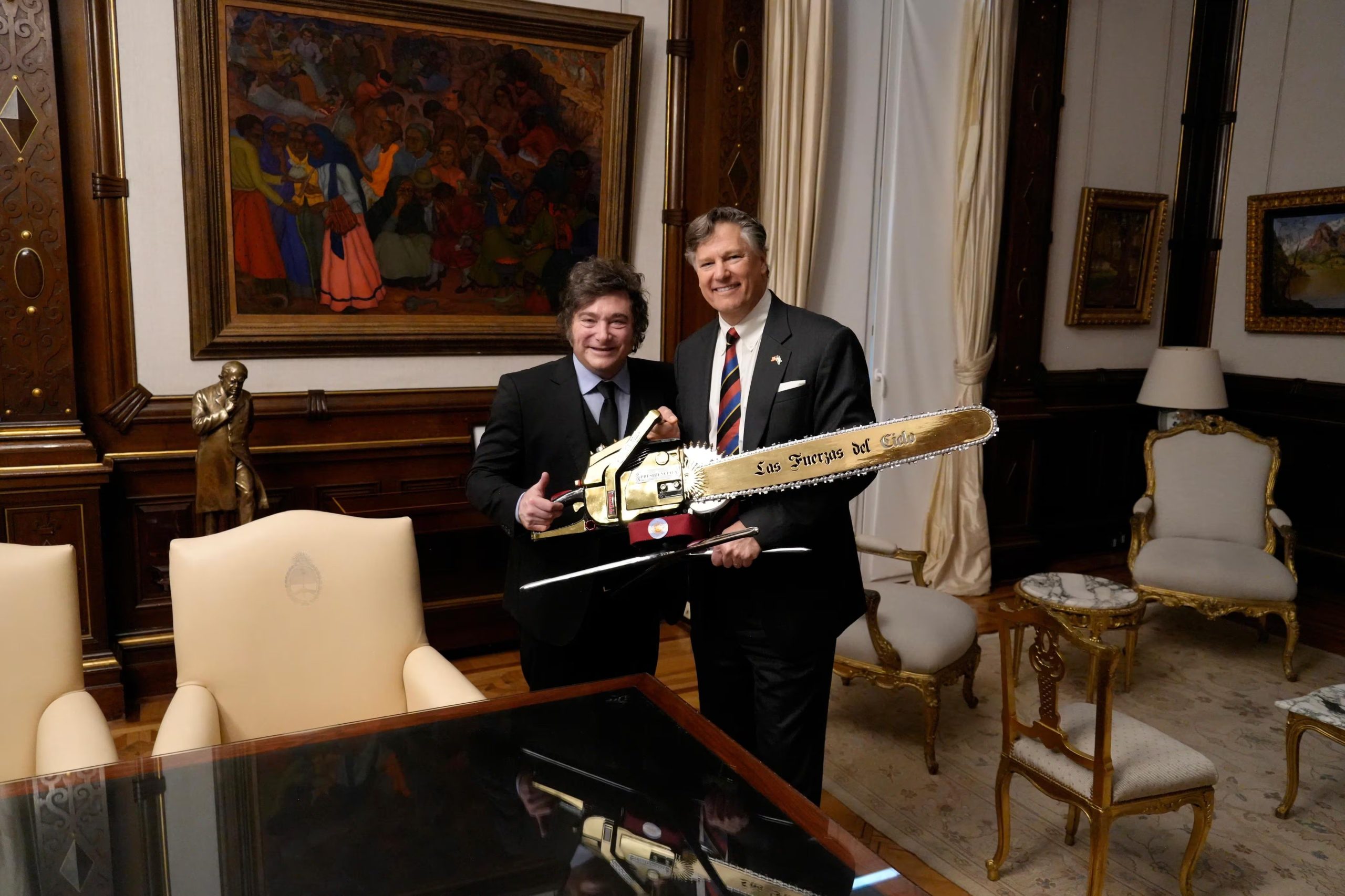 Milei recibió al vicesecretario de Estado de los Estados Unidos, Christopher Landau
