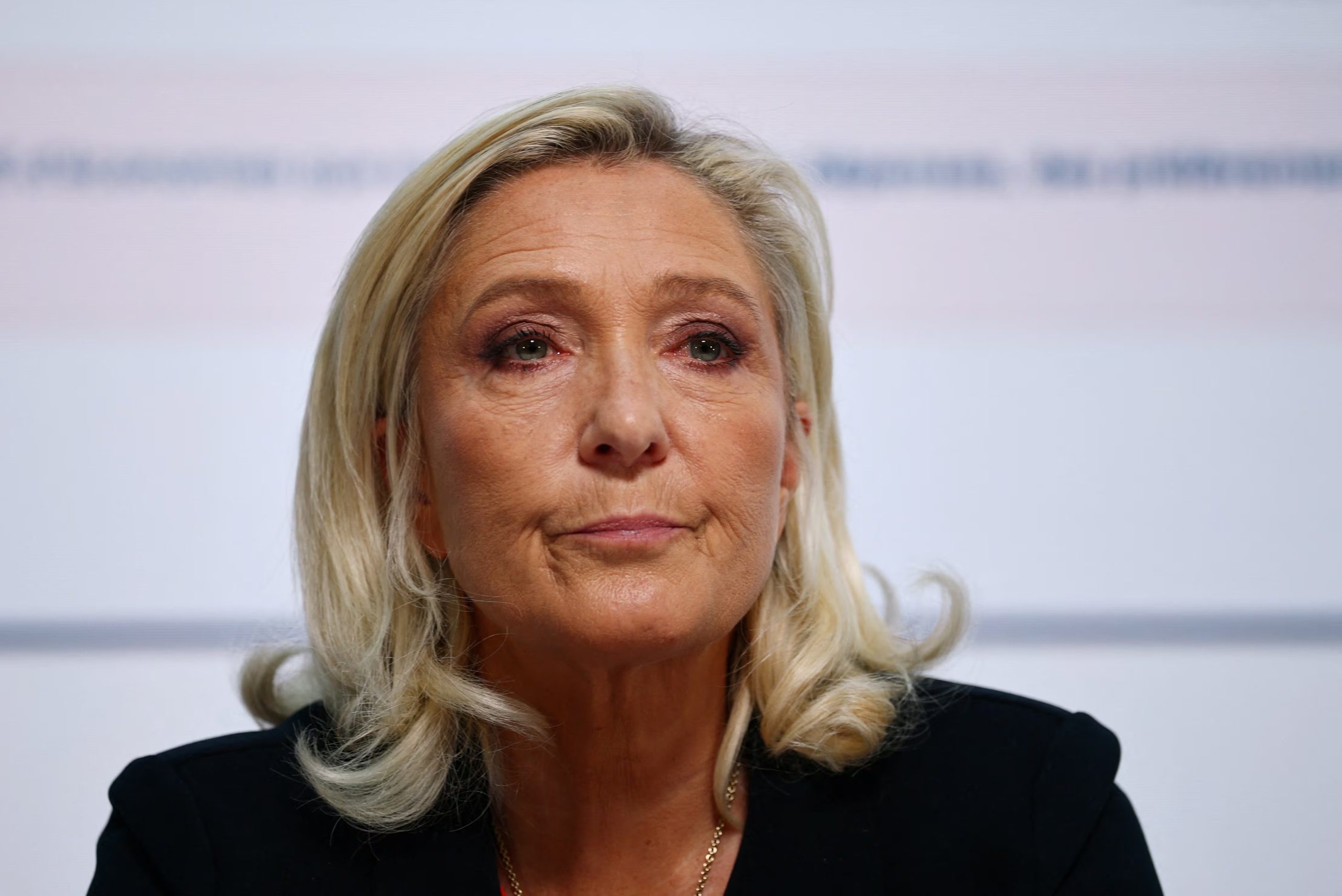 La líder de la extrema derecha francesa Marine Le Pen, el 6 de octubre de 2026 (REUTERS/Sarah Meyssonnier)