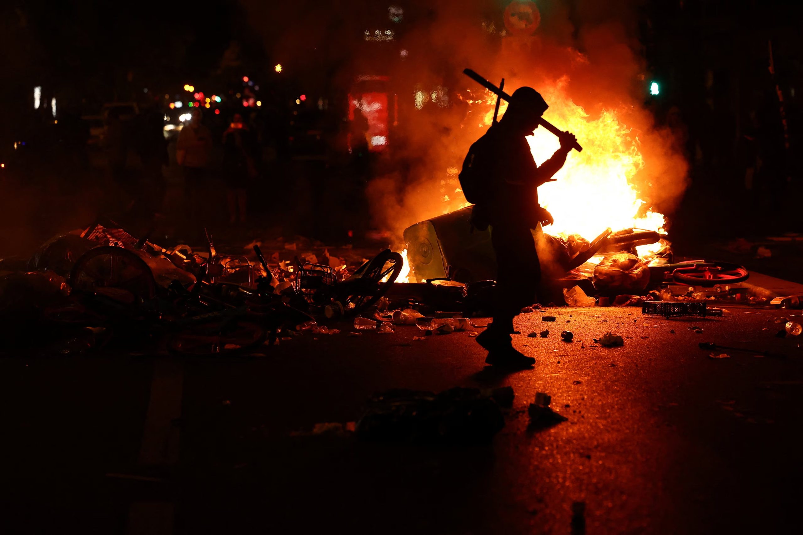 Las autoridades calcularon que unas 550.000 personas participaron en las manifestaciones en todo el país, mientras que los organizadores elevaron la cifra a cerca de 800.000 (REUTERS)