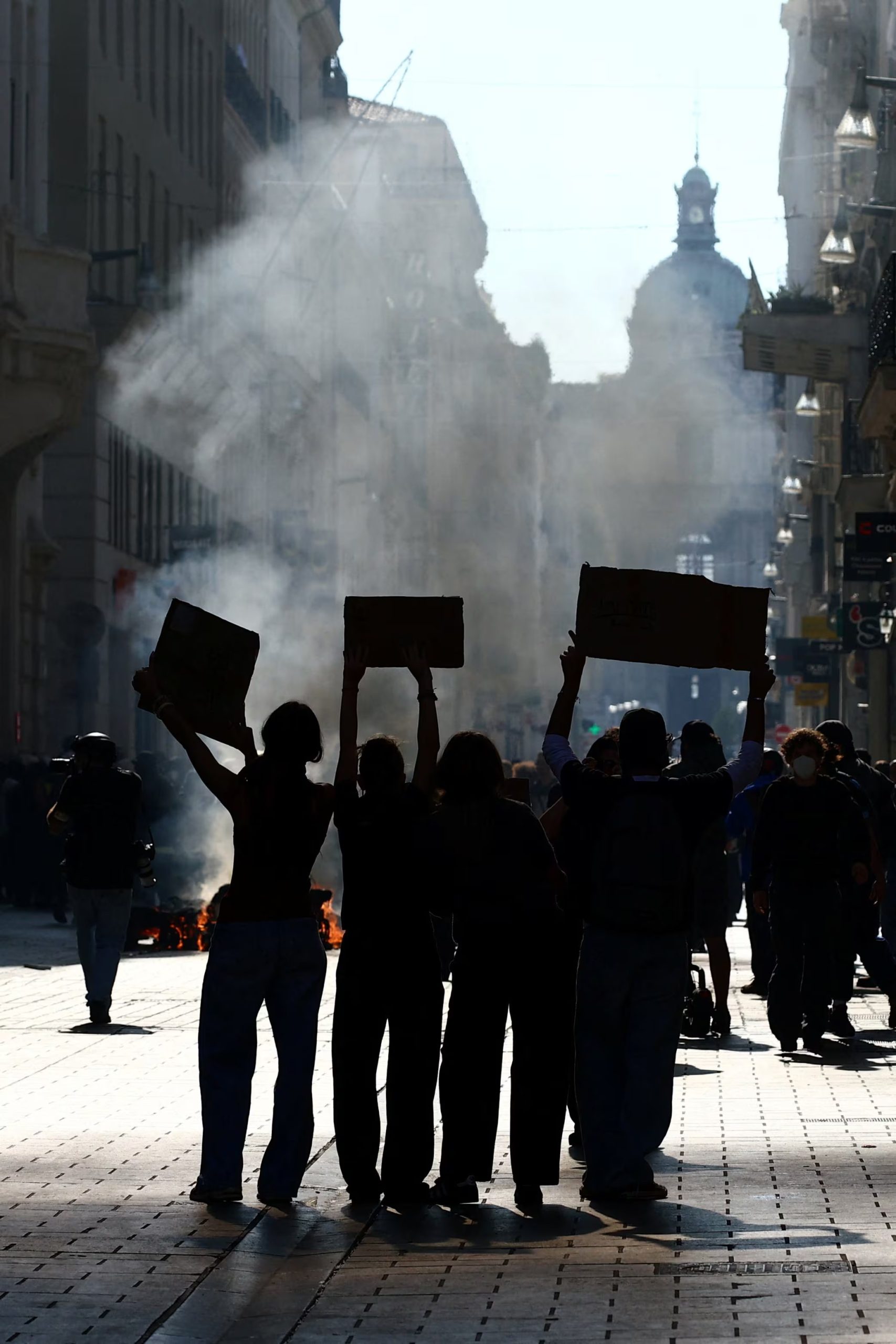 Francia registró una nueva jornada de violentas protestas (REUTERS/Manon Cruz)

