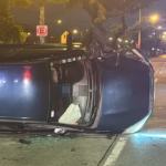 Calzada mojada y varios siniestros de tránsito durante la madrugada en Guayaquil