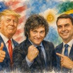Flavio Bolsonaro gobernaría Brasil: el análisis de Milei y Trump