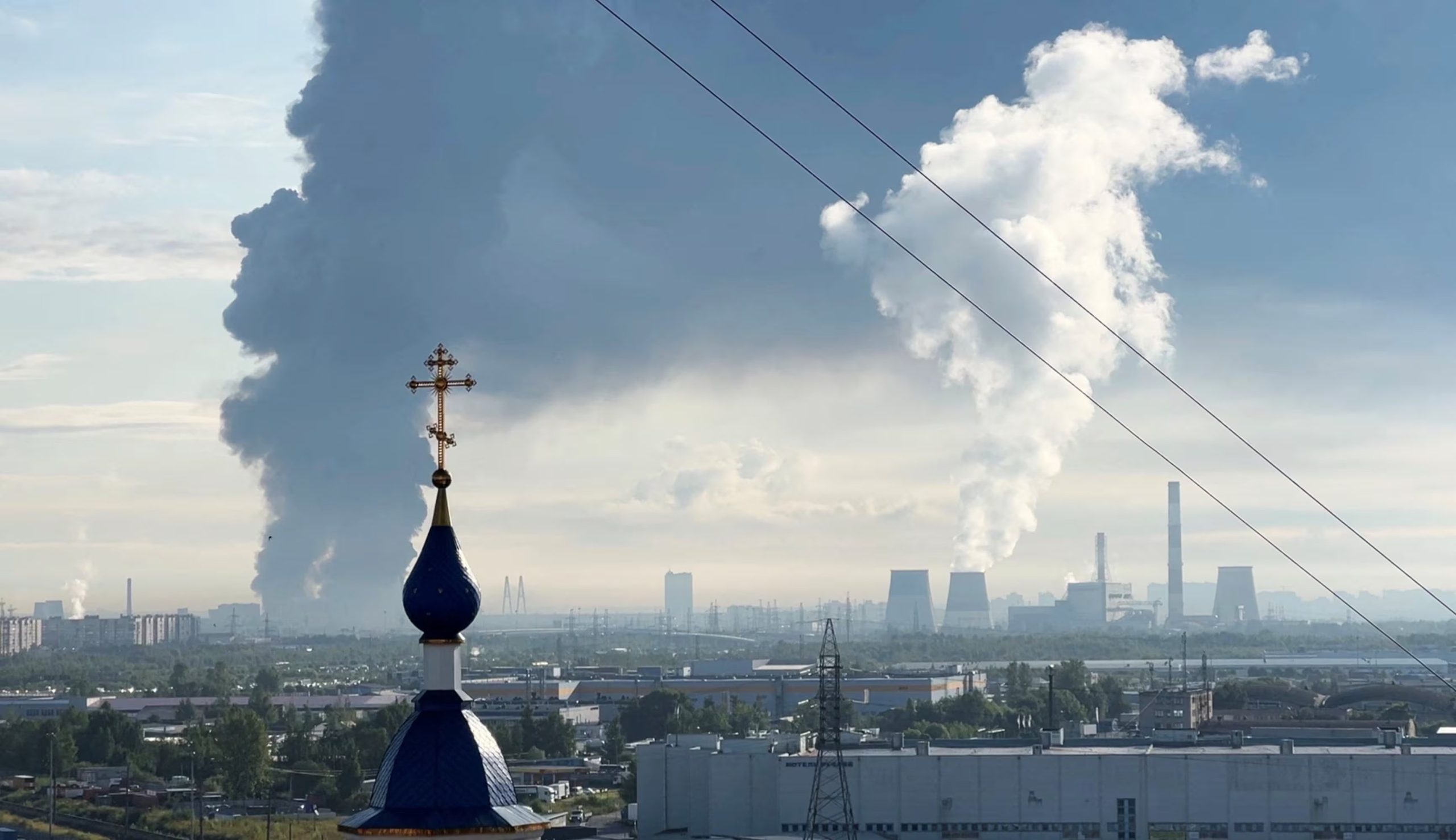 Ucrania volvió a lanzar ataques contra la ciudad rusa de San Petersburgo (REUTERS/Stringer)
