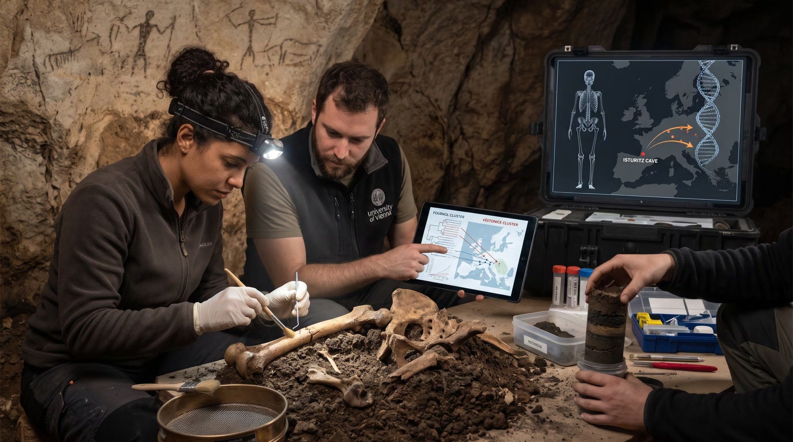 Los yacimientos de Isturitz y Ormesson confirmaron la existencia de un corredor de intercambio biológico y cultural en Francia - (Imagen Ilustrativa Infobae)